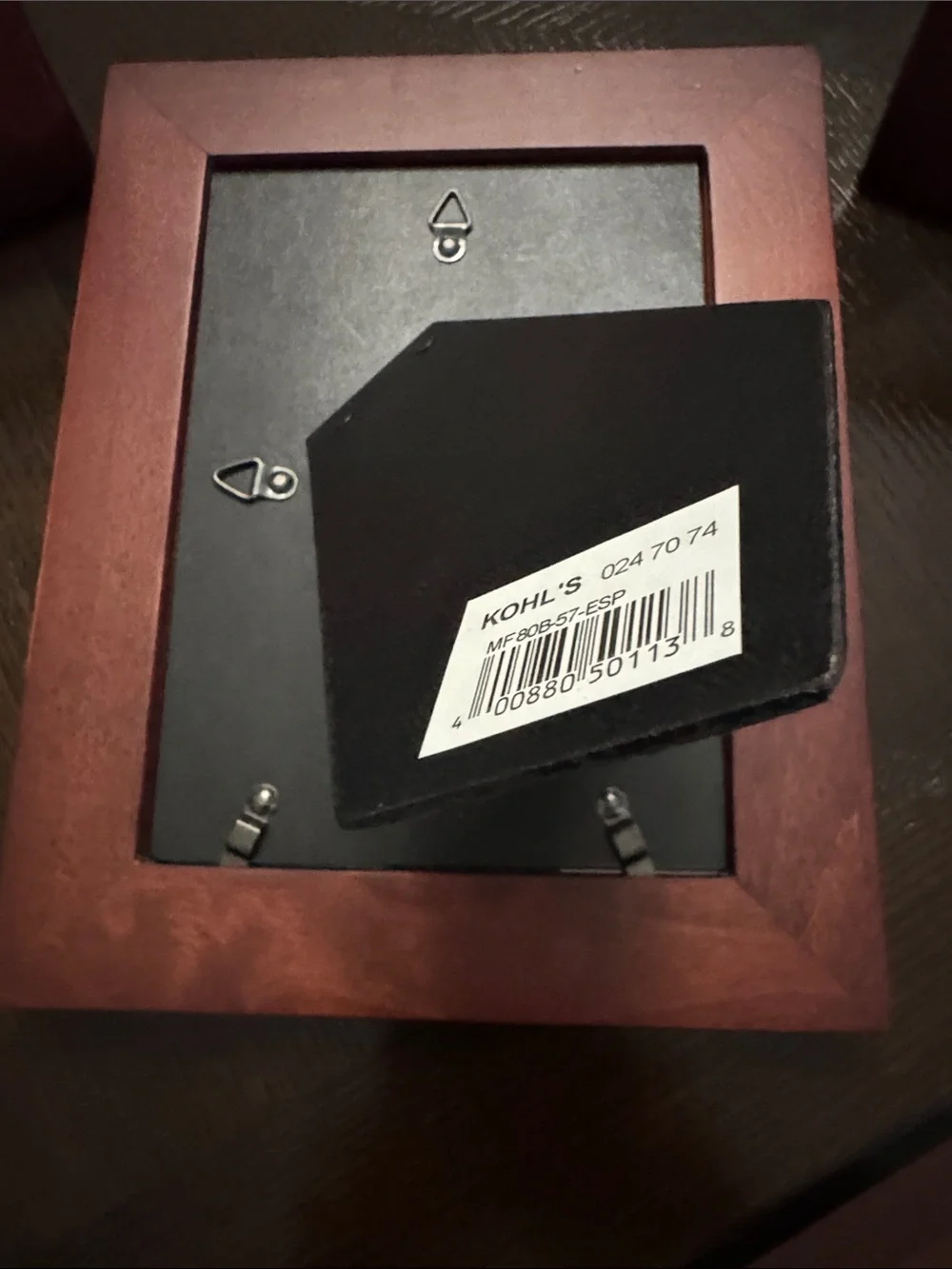Cherry Wood 5”x7” Picture Frame - Set of 3